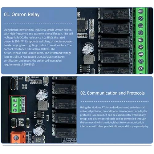 Comunicación RTU en placa de control de relés USB para automatizar procesos 4