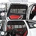Rear Window Sun Shade, 2 PCS Magnetic Double Layer Car Side Window Sun Shades for Baby, Half Blackout & Half See-Through Back Window Covers for Sun & Privacy Protection,Car Window Accessories