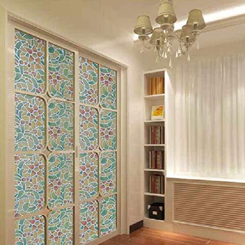 Image of JAAMSO ROYALS Fluted Glass Film, Window Sticker, Glass Wallpaper, Stickers for Door Design, Decorative Frosted Film, Window Wallpaper (45 CM * 180)