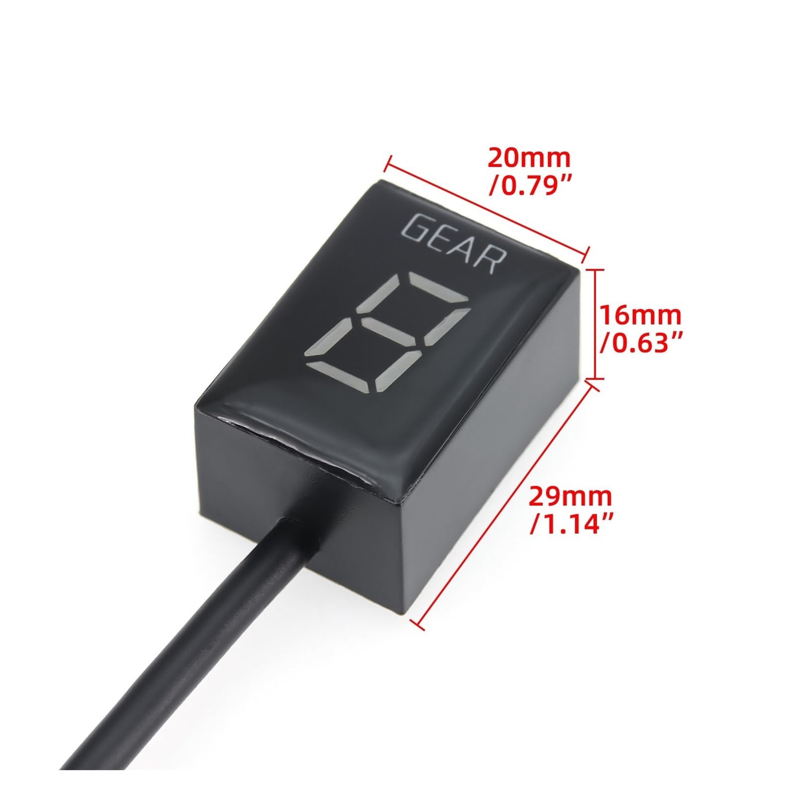 Indicador Marchas Motocicleta Indicador De Marcha para Accesorios Motocicleta para FZ6 Tablero Digital, Velocidad 1 A 6 Niveles