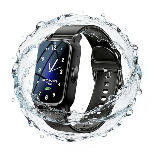 Fajocru Fall Detection Smart Watch for Seniors with GPS Tracking, SOS Alert & HD Video Call,...