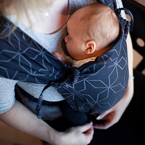 Hoppediz Babydrager Primeo, voor pasgeborenen vanaf de geboorte, buikdrager, rugdrager, 100% biologisch katoen, malmolie - Image 6