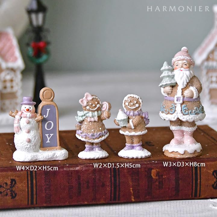 Amazon | ミニチュアクリスマスビレッジ9点セット クリスマス飾り 置物