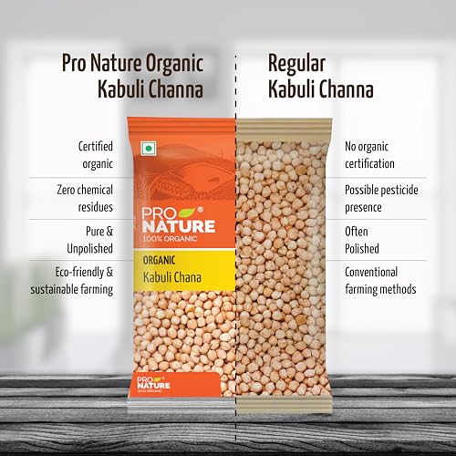 Image of Pro Nature Pulse - Chana Kabuli, 500g Pouch (Pack of 3)
