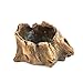 Grandma's Story Vintage Gardening Pots, Creative Imitation Wood Concrete Cactus Succulent Planter Flower Pot (S)