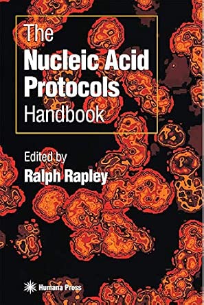The Nucleic Acid Protocols Handbook 2000th Edition book cover