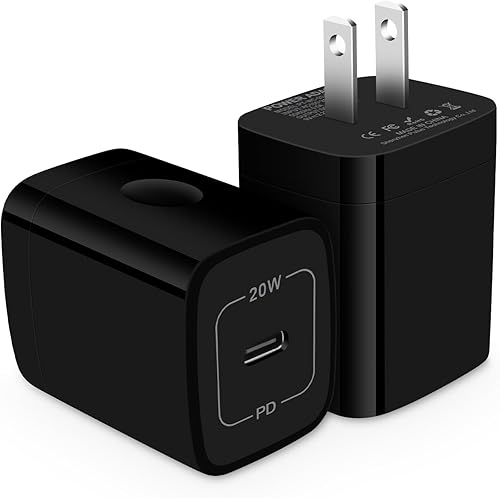 Bloque de cargador USB C, paquete de 2 adaptadores de carga rápida Samsung de 20 W, USB C, cargador de pared para Samsung Galaxy S23 FEA54 5GA14S22