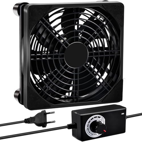 2x 120mm PC Gehäuselüfter - Leise Lüfter Mit Geschwindigkeitskontrolle 12V