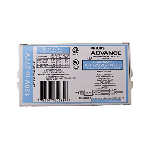 Advance 10289 - ICF-2S26-H1-LD Compact Fluorescent Ballast by Philips - Used condition - US$17.00