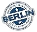 Berlin City Germany Grunge Travel Stamp Hochwertigen Auto-Autoaufkleber 12 x 12 cm