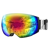 OutdoorMaster Ski Goggles PRO - Frameless, Interchangeable Lens 100% UV400 Protection Snow Goggles...