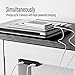 USB Multi Port Desktop Power Station QC3.0 Powered USB Hub Fast Charging 3 Port Desk Mounted Multi Charger (QuickCharge 3.0) Desktop Power Station - Compatible with All LG and Samsung Models (36W)