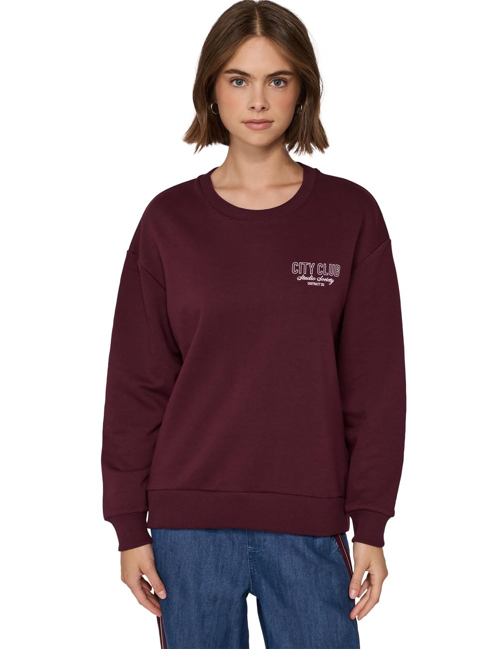 Street One Studio Damen Loose Fit Backprint Sweater