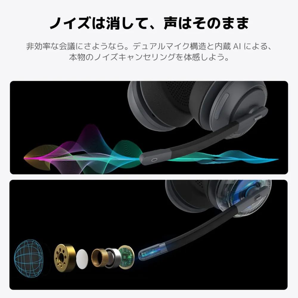 Amazon.co.jp: Nuroum HP31D ワイヤレス Bluetooth ヘッドセット 両耳