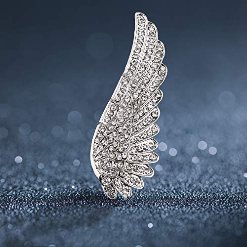 Image of Pearl Diamond Brooch Pins for Dress Sweater Scarf, Wedding Party Decoration Birthday Christmas Gift