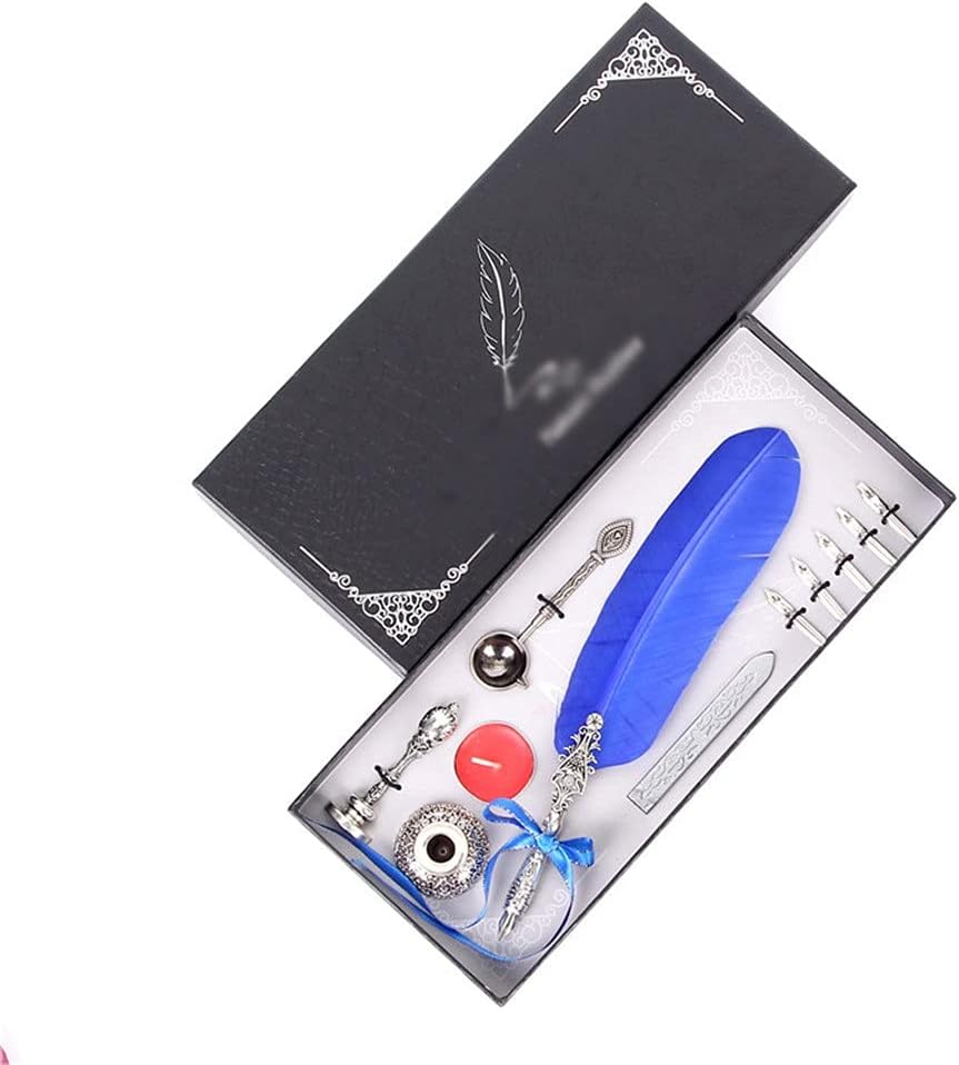 European retro pen English calligraphy dip fountain stationery factory straight ink set(A)