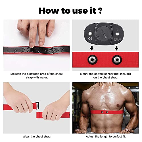 Coospo Heart Rate Monitor Chest Strap Bluetooth 4.0 Ant+ Dual Mode Compatible With Wahoo Fitenss, Sports Watches, Gps Bike Computers #TOP3