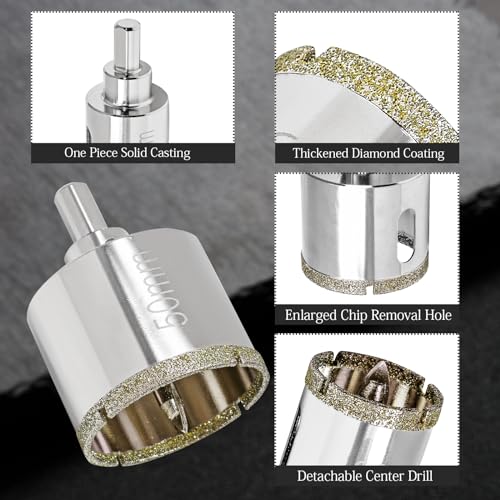 Image of 2 Inch Diamond Hole Saw with Pilot Drill Bit