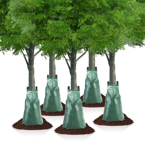 VINGLI Tree Watering Bag, 20 Gallon Tree Watering Bags Slow Release, 4-6 Hours Drip Irrigation Kit with Zipper, 2-8