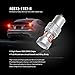 SIRIUSLED Compact 1157 7528 Red LED for Car Tail Brake Light Bulb Full aluminum alloy body small size Pack of 2