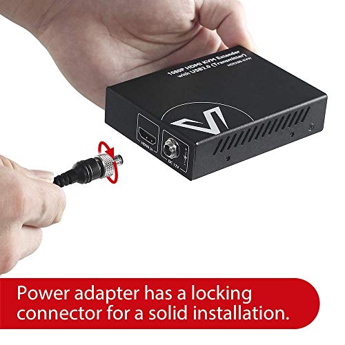 Image of AV Access HDMI KVM USB Extender Over Cat5e /6 /6a /7 260ft /80M, 2 USB 2.0 Ports, Zero-Latency, Plug and Play, PoE, No Driver, Supports All Operating System, Keyboard and Mouse USB Over Ethernet