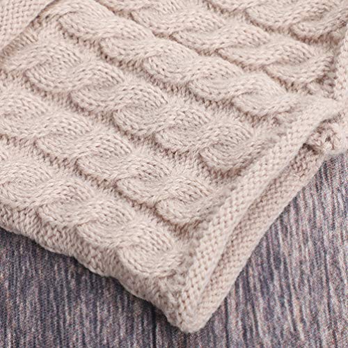 Conjunto de cachecol infantil SOIMISS de malha de algodão quente para inverno para meninos e meninas