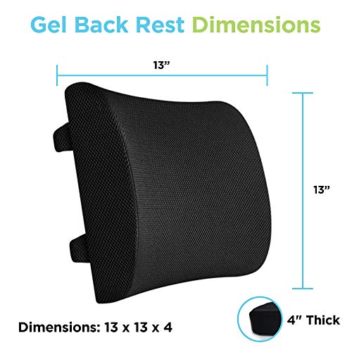 Soothing Company Lumbar And Gel Seat Cushion Set, Memory Foam Seat Cushion Non-Slip, Perfect As Coccyx Cushion Tailbone Pain, Orthopedic Seat Cushion For Office Chair, Car Seat, Sciatica, Back Pain #TOP5
