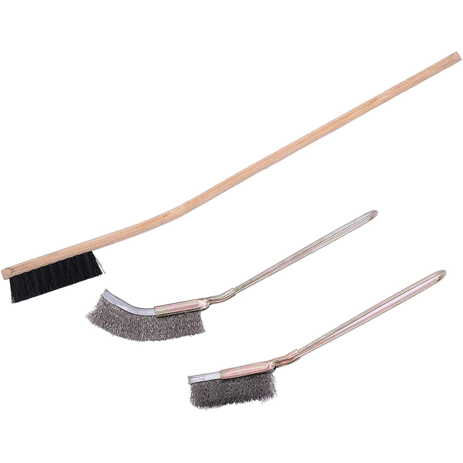 NEWFT Efficient Bird Cage Brushes for Birdcages Brush Set Long Handle Clean Brushes for Birdcages Supplies