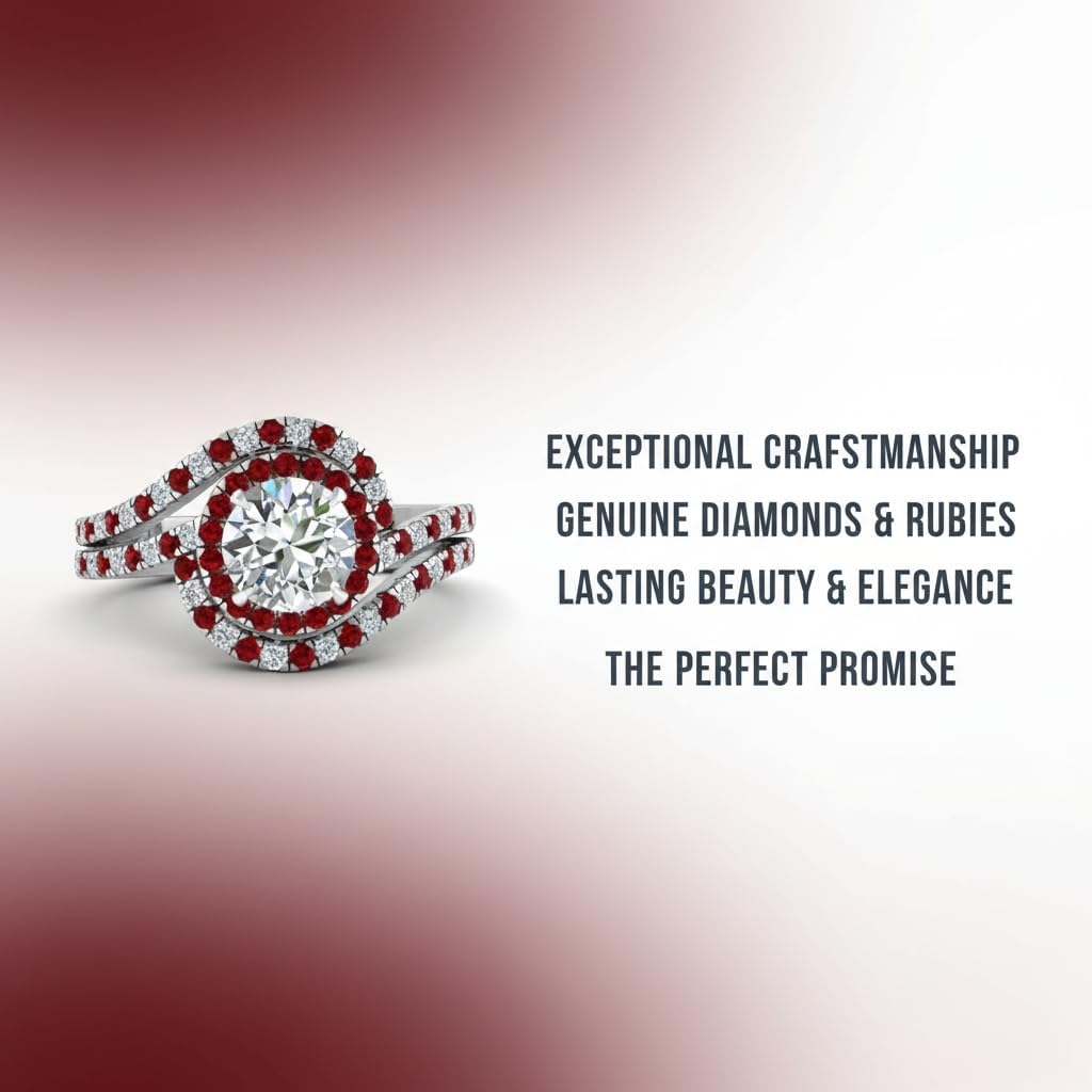 Choose Your Gemstone Swirl Round Diamond CZ Halo Ring Sterling Silver Round Shape Halo Engagement Rings Everyday Jewelry Wedding Jewelry Handmade Gifts for Wife US Size 4 to 12