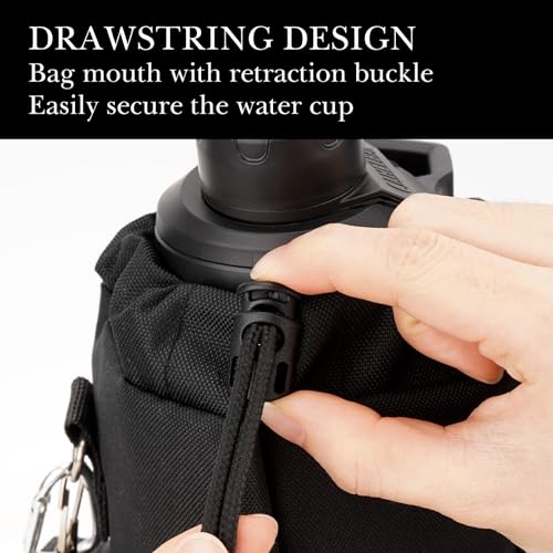 Sac de transport pour bouteille d'eau YETI Yonder et Nalgene rigide noir
