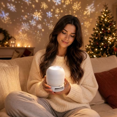 Christmas Projector Lights with Snowflakes, Rotating Christmas Night Light - image 6