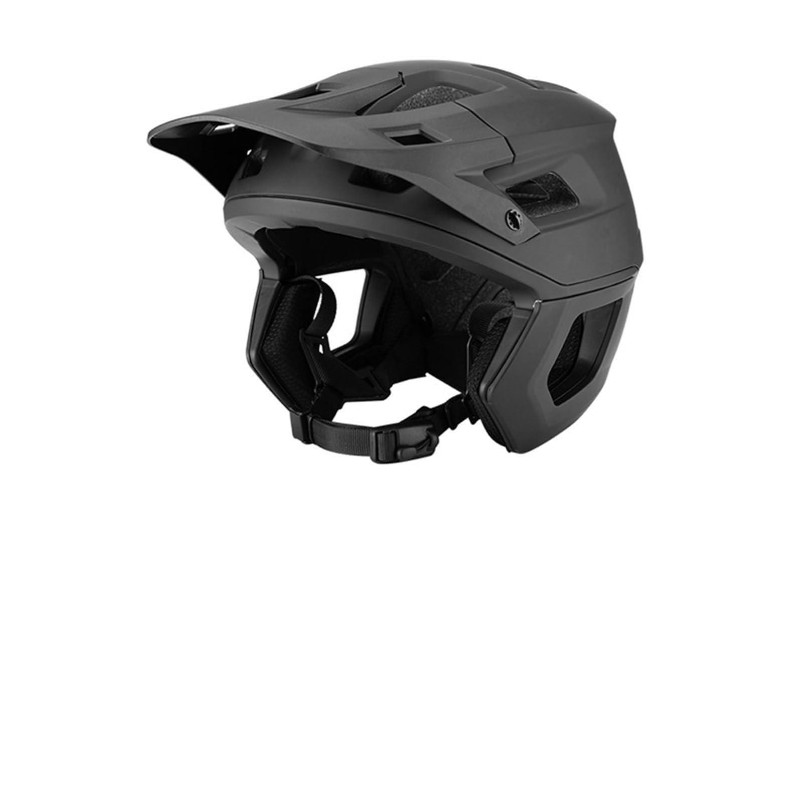 doorslay Cycle Helmet with 20MM Thickness, High-Density Foam, Magnetized Buckle, Liner, PC Sheet, EPS Foam, Lightweight Design for Mountain Biking, Outdoor Riding, Comfortable Wear (Black)