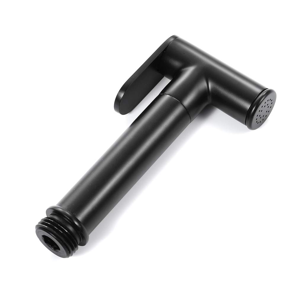 Ducha Bidet, Negro Pulverizador de Ducha Baño Latón Set de Ducha con Solo Agua Fría, Kit de Ducha para Bidé con Manguera Montaje en la Pared Bidé Pulverizador para la Higiene Personal