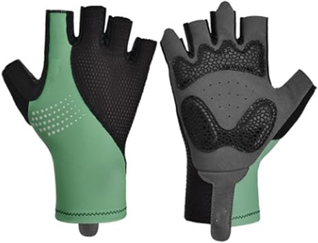 Sport Gloves Half-Finger Cycling Gloves Outdoor Road Cycling Gloves Silicone Stitching Transfer Bicycle Gloves Outdoor Sports Gloves for Men and Women Suitable for Road Bikes and Sports Color B,