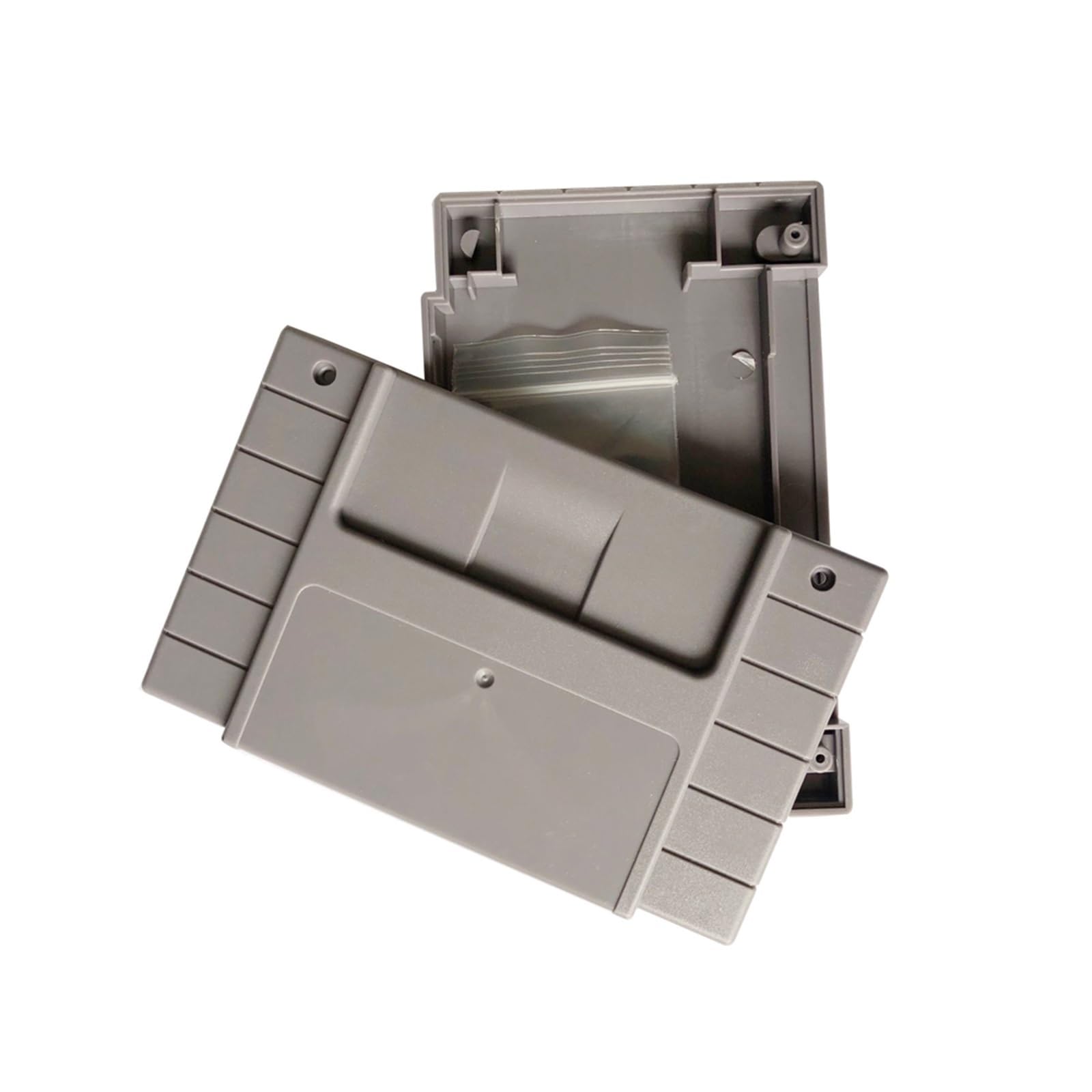10 cartuchos de repuesto for tarjeta de juego SNES de 16 bits, versión estadounidense, color gris.