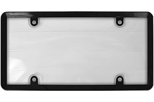 Custom Accessories Clear Temporary License Plate Protector