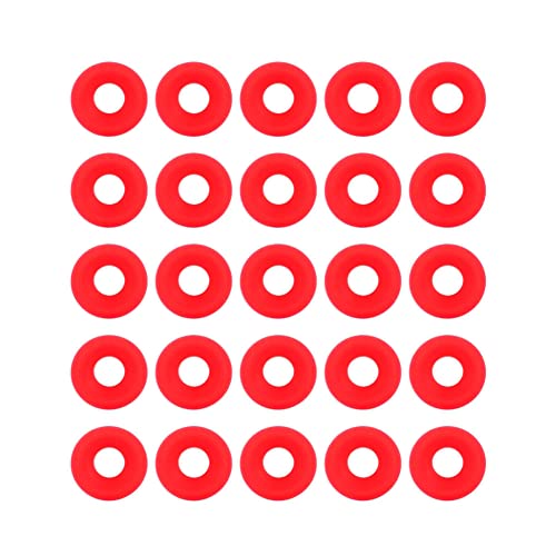 25Pcs Red Silicone Rubber Gaskets, Swing Flip Top Bottle Home Brew Beer Bottle Seals for Home Brewing