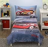 Crown Crafts Infant Products Disney Cars 4 Piece Toddler Bedding Set - Speedy Frenzy