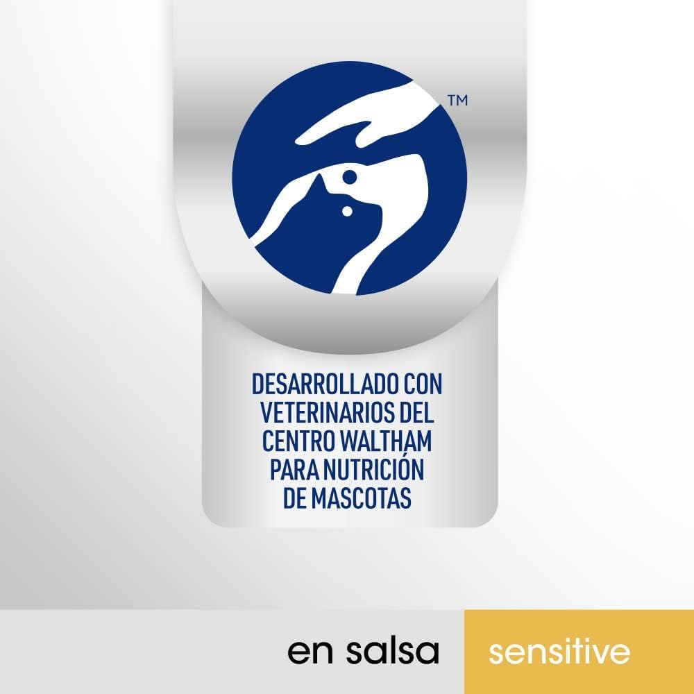 Sensitive Comida Húmeda para Gatos Esterilizados Sabor Pollo y Salmón (13 Paquetes x 4 bolsitas x 85g)