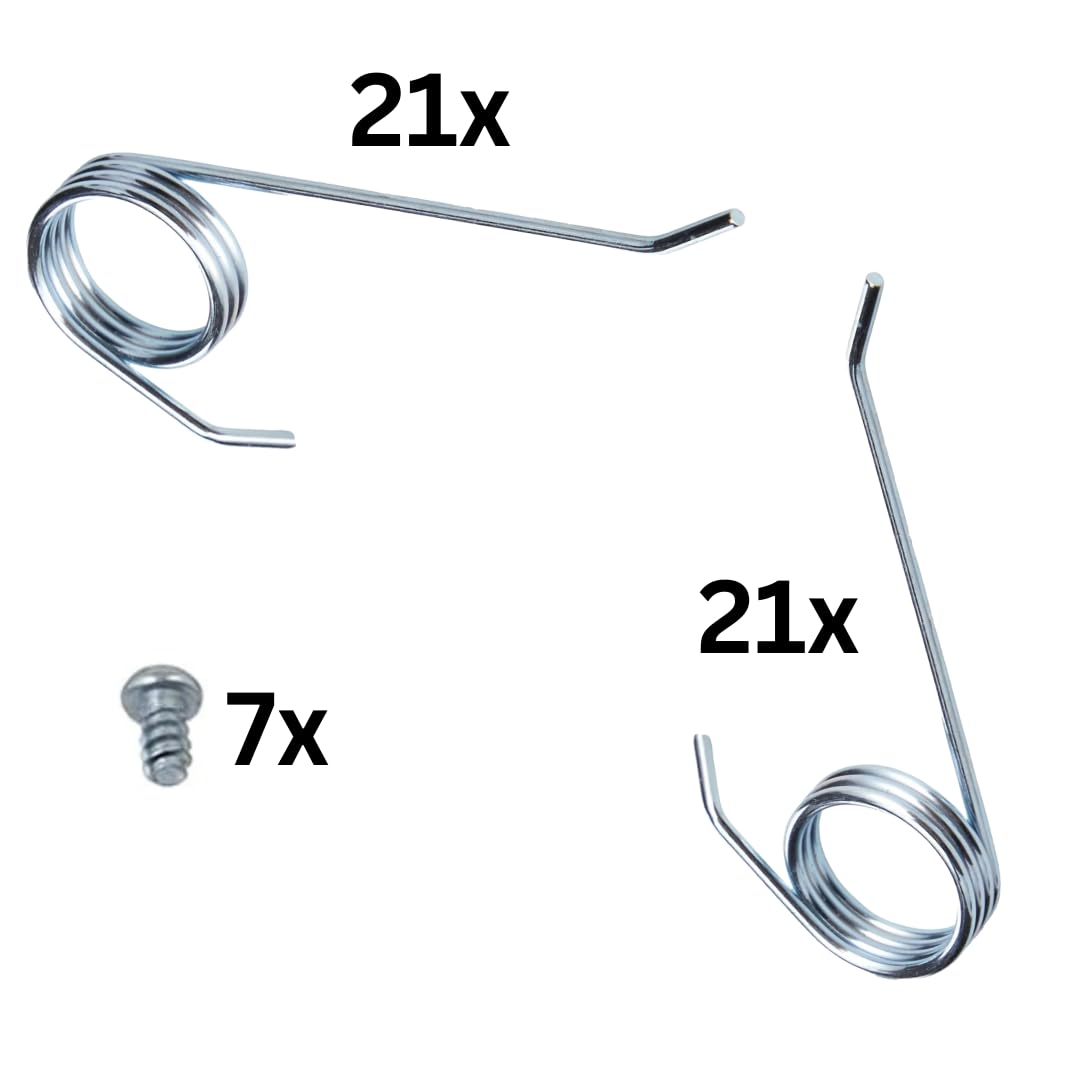 UTIZ Lot de 42 dents de râteau à gazon Flymo Compact 340 3400 en métal (pour FLY058)