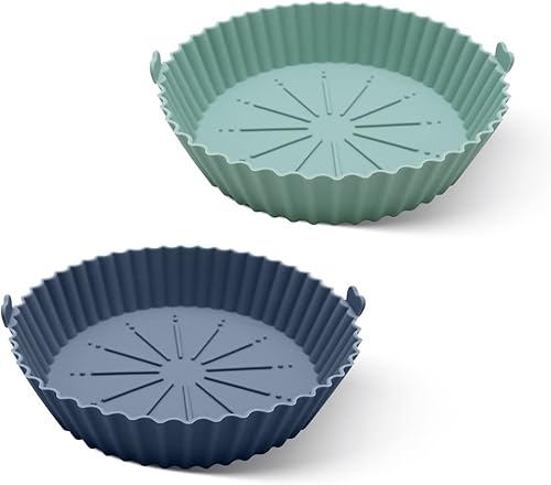 Accesorios para freidora de aire forros de silicona paquete de 2 freidoras de aire accesorios para freidora de aire freidora de silicona cesta de