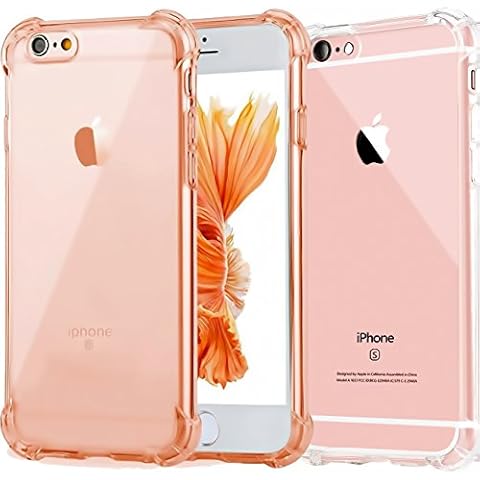 2Pack Impact Resistant clear Cover iPhone 6 6s Card Case,ibarbe Protective Shell Shockproof Heavy Duty TPU Bumper Case Anti-scratches EXTREME Protection Cover Heavy Duty Case for iPhone 6 6S 4.7" Cover