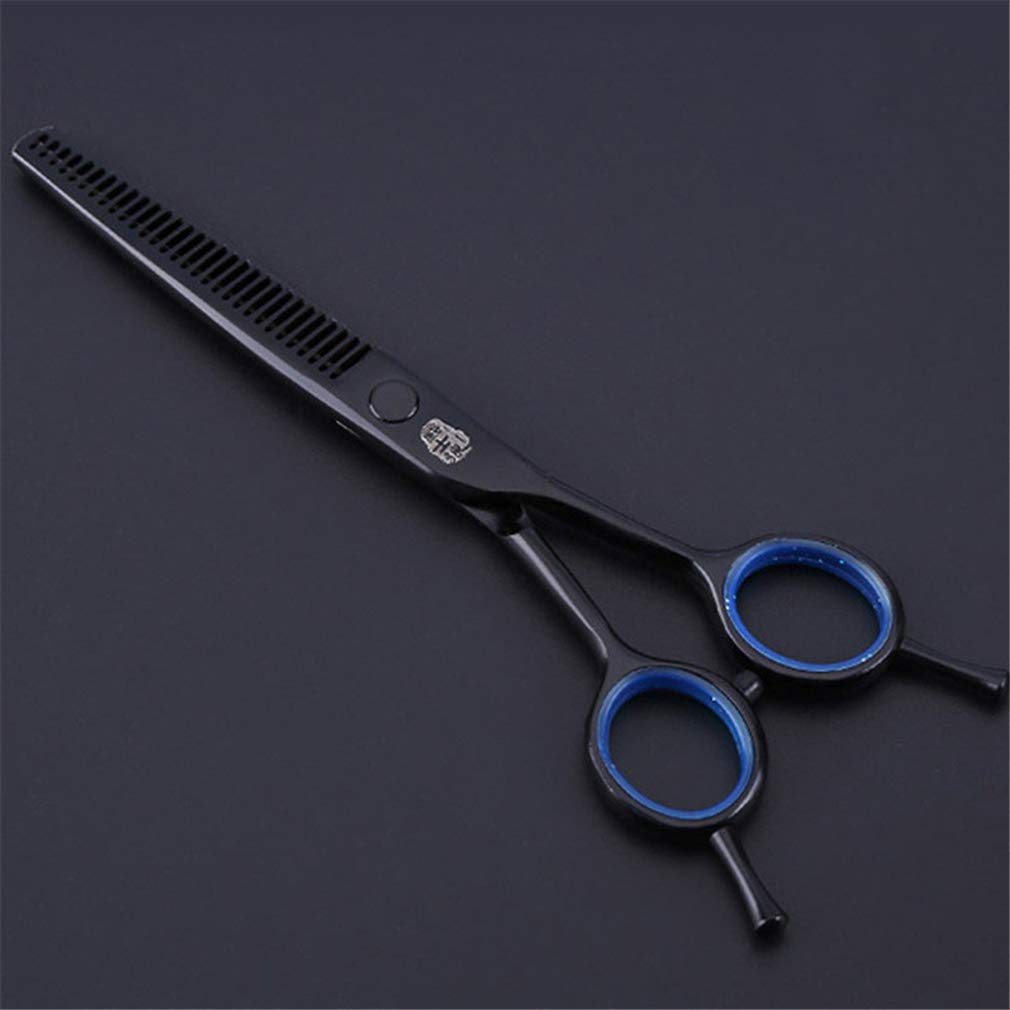 Haar-Ausschnitt-Scheren-Set (6,0 Zoll), Friseurschere Professionelle Ausdünnung Schere Set (Licht Und Sharp), Für Salon, Barbier Oder Home Use,Blau