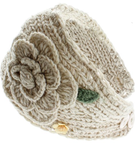 8829-20 NY Deal Knit Winter Headband Ear Warmer, Ivory