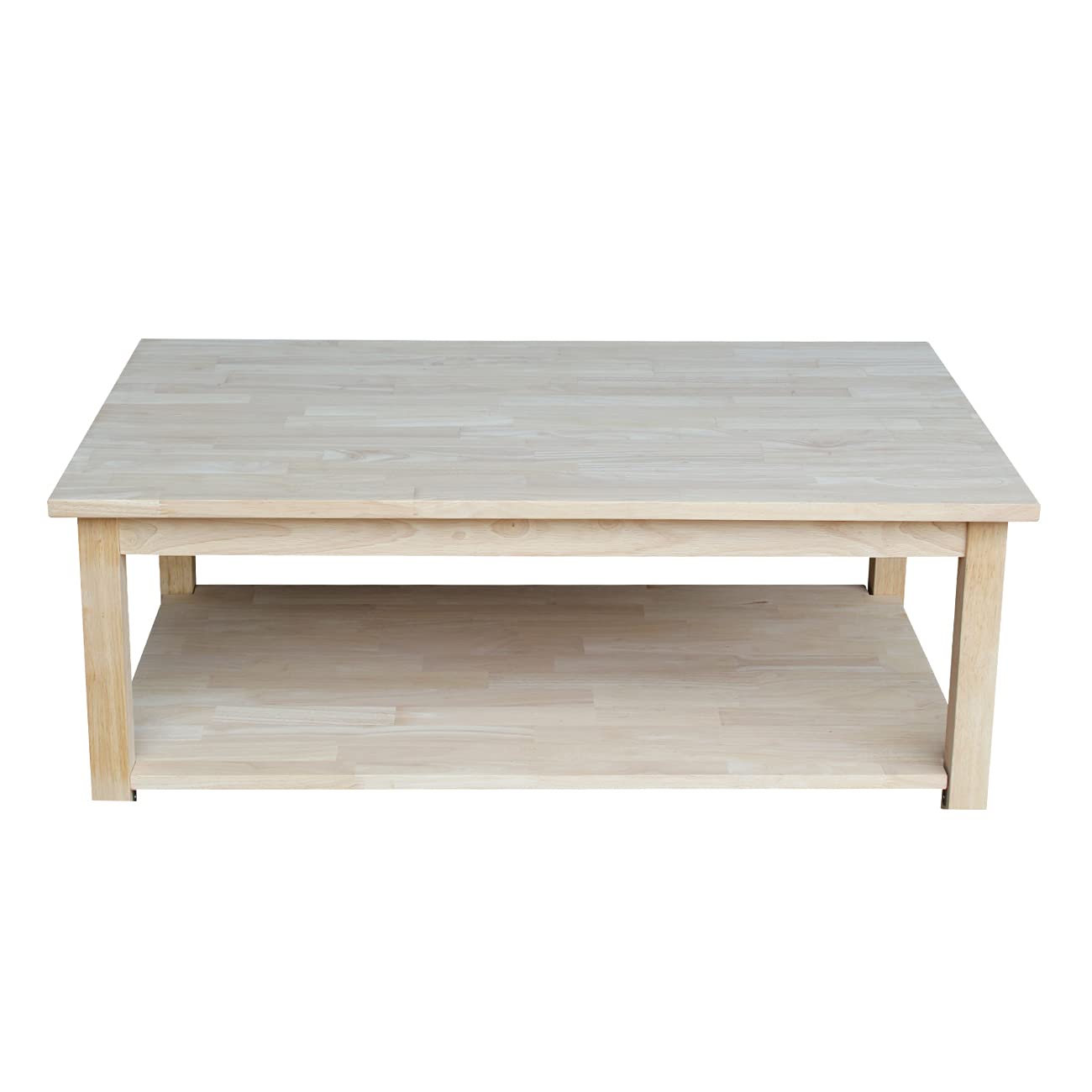 Amazon.com: IC International Concepts Solano Coffee Table, Sturdy Solid  Wood Construction, Spacious Rectangular Design, Perfect for Living Room,  Easy Assembly - Unfinished : Home & Kitchen