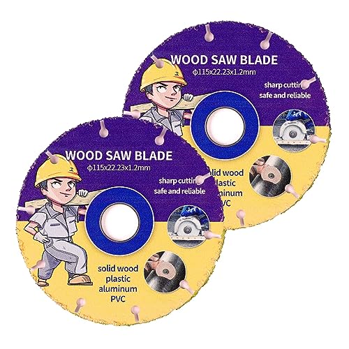 2 Hojas De Sierra Para Amoladora Angular, Disco De Corte De Mader...