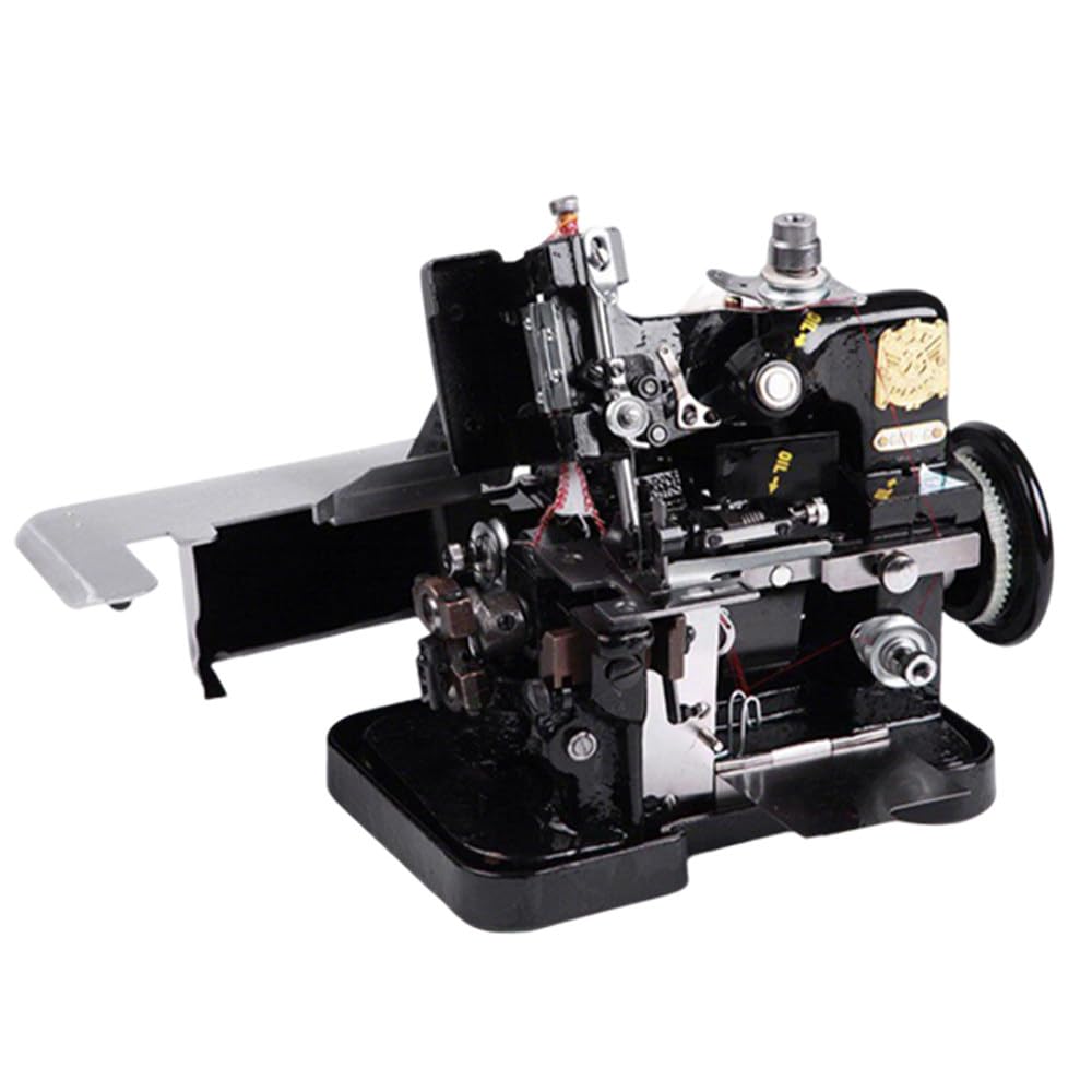 ShaiVrissian Heavy Duty Overlock Machine,Industrial Overlock Serger Machine,3000 Stitches per Minute,Adjustable Overlock Width 3.0-4.0mm,For Denim,Canvas,Upholstery,Hemming Sewing Black