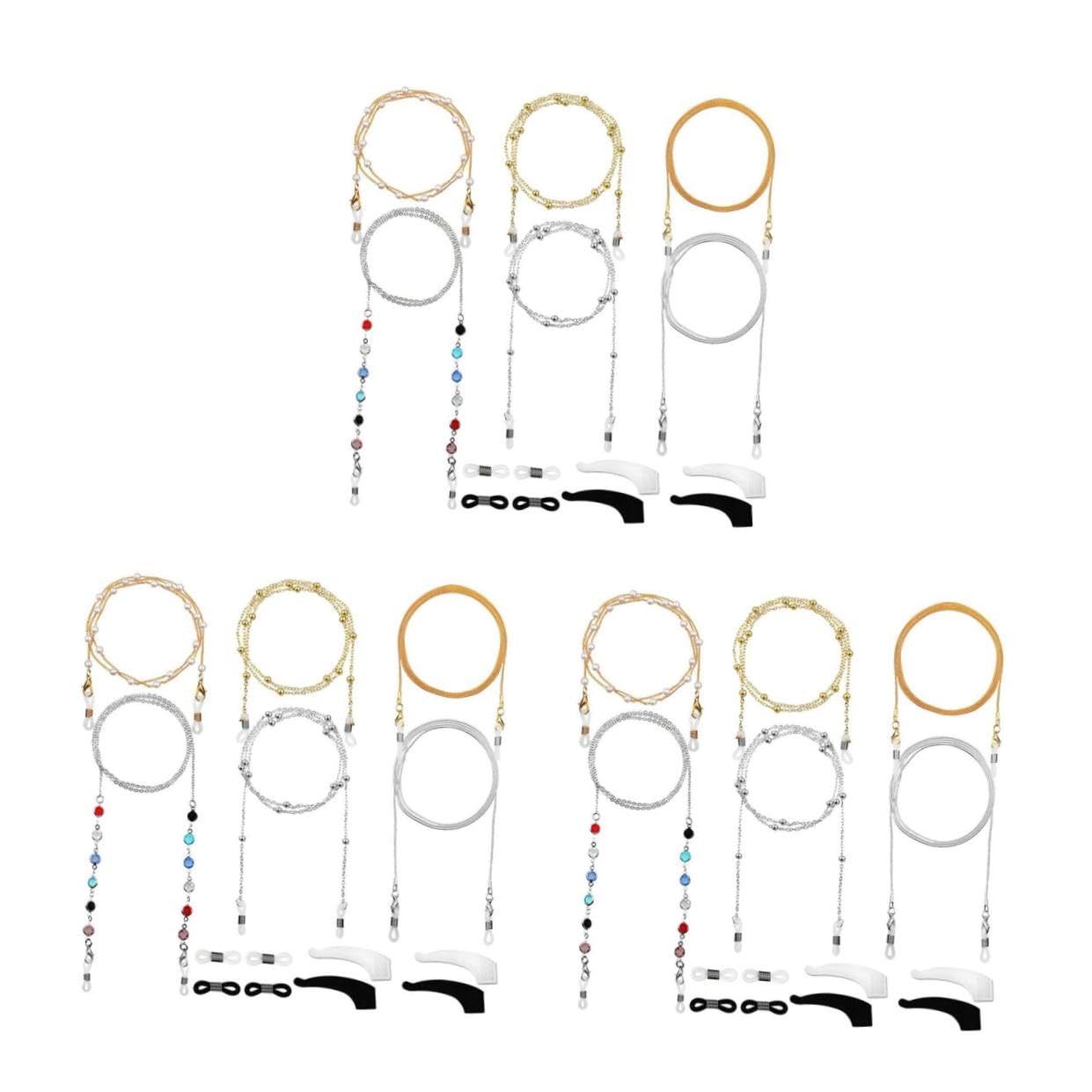 SOIMISS 3sätze Anti-lost Ropes Für Brillen Stabiler Brillenhalter Mit Erstklassigem Material Für Täglichen Gebrauch Leuchtenden Farben Für Einen Ansprechenden Look