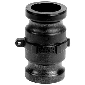 Banjo 200FF Polypropylene Cam & Groove Fitting, 2 x 2" Male Adapter x Male Adapter