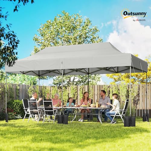 Outsunny 10x20 Heavy Duty Pop Up Canopy